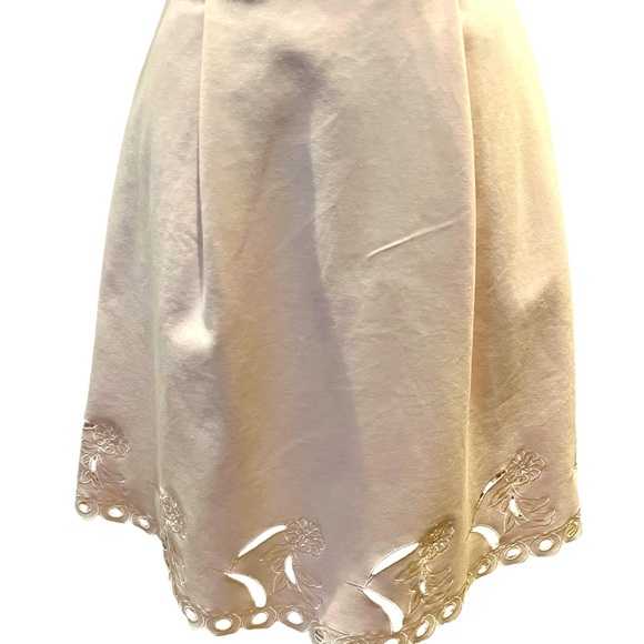 Ted Baker Emalise Pink V-neck Embroidered Skater Dress TB Size 2 - Picture 8 of 14